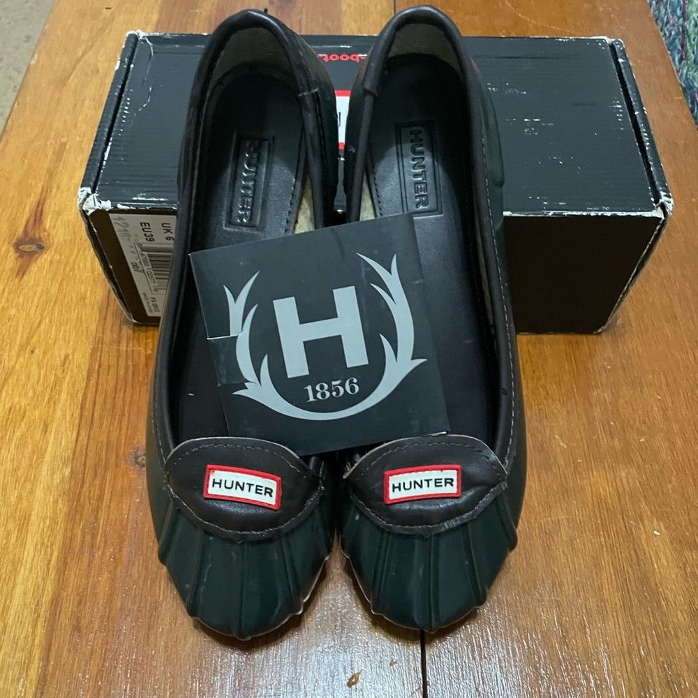 Hunter Jena Rain Flats - Size US 8 - **runs large - Picture 4 of 5